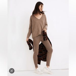 Madewell (Re)sourced Cashmere High-Rise Sweater Leggings
